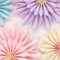 9 PCS Pastel Paper Flower Decorations,Yellow,Pink and Purple Pastel Party Decorations,Sunflower Folding Paper Fans,Classroom Decoration Paper Floral